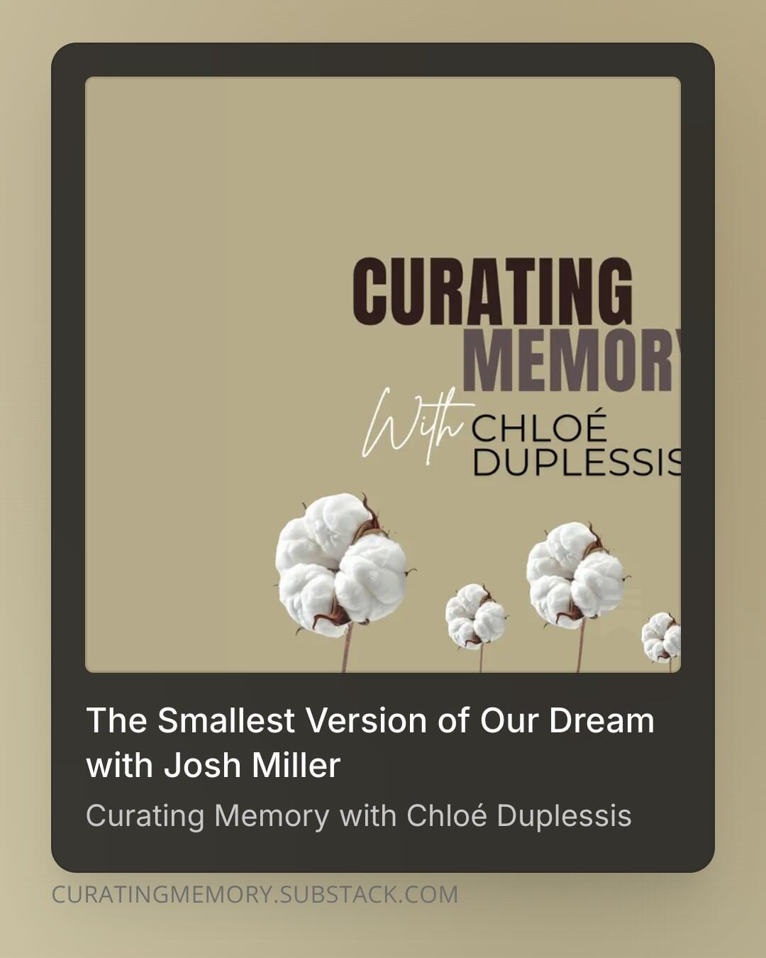 Curating Memory with Chloé Duplessis Podcast  Logo